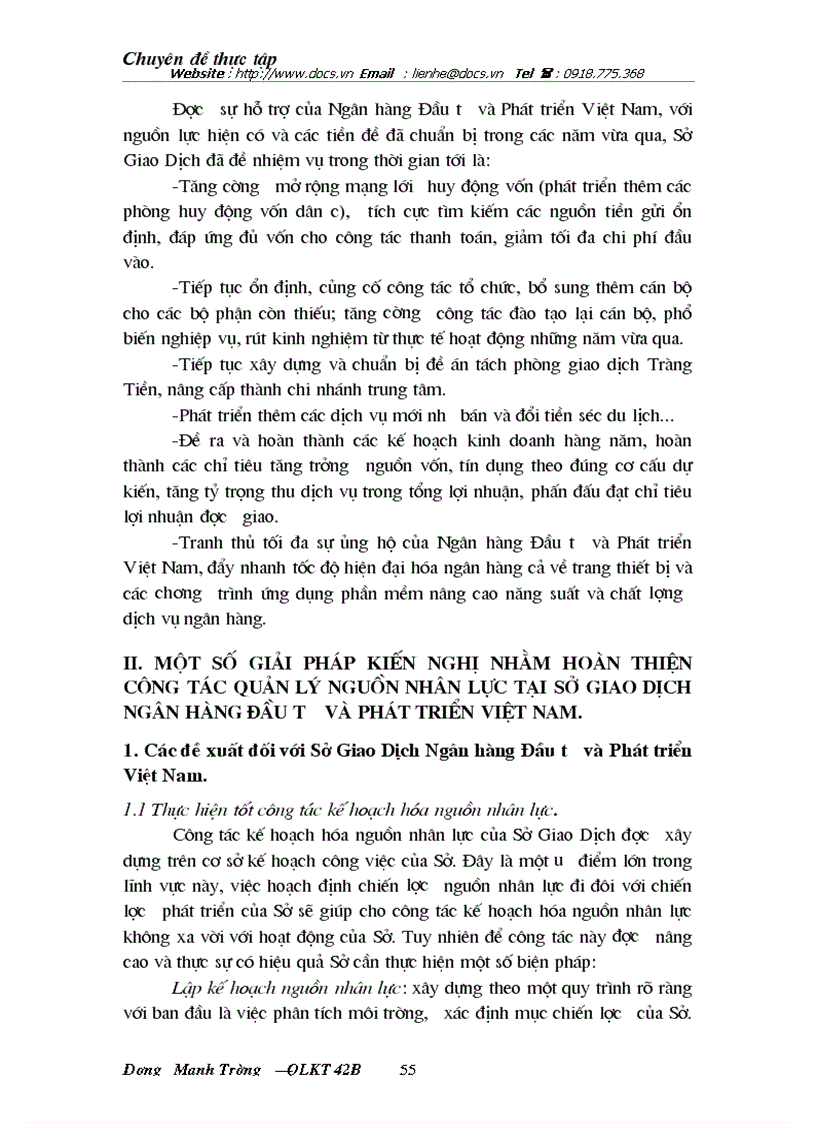 image for page Một số giải pháp nhằm hoàn thiện công tác quản lý nguồn nhân lực tại Sở Giao Dịch Ngân hàng Đầu tư và Phát triển Việt Nam