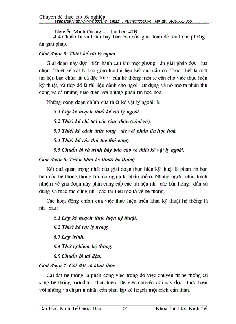 image for page Phân tích thiết kế hệ thống thông tin quản lý nhân sự