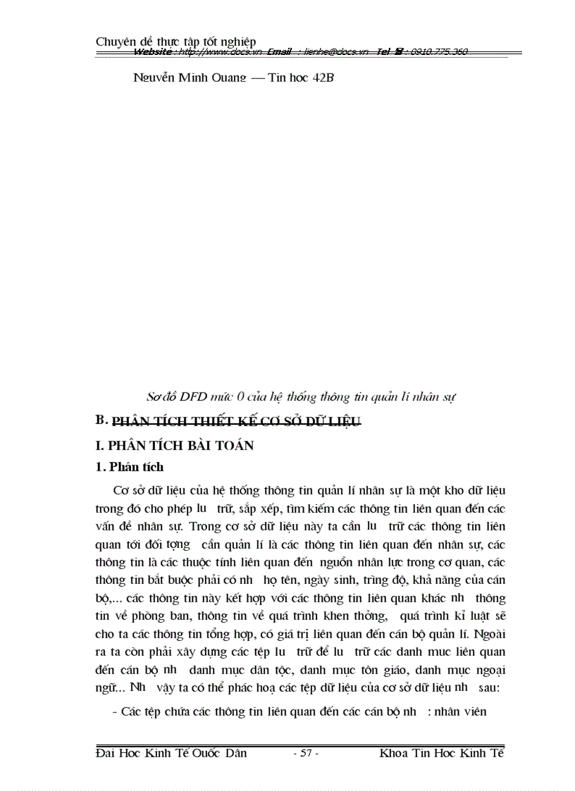 image for page Phân tích thiết kế hệ thống thông tin quản lý nhân sự