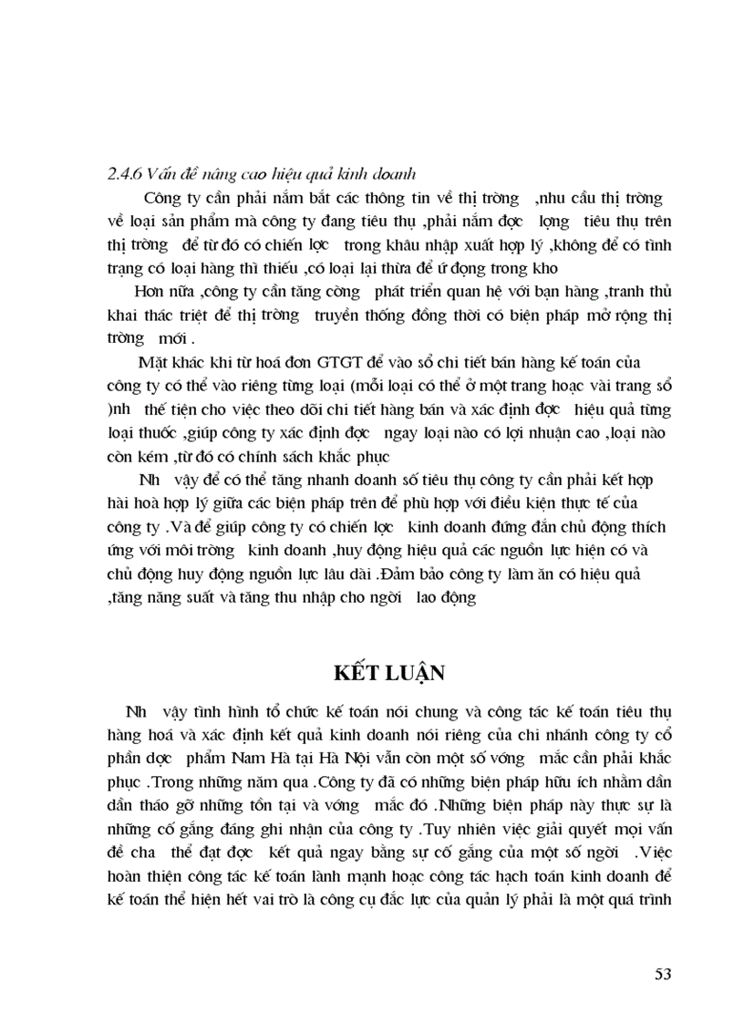 image for page Hoàn thiện công tác tiêu thụ và xác định kết quả kinh doanh của chi nhánh công ty cổ phần dược phẩm Nam Hà tại Hà Nội