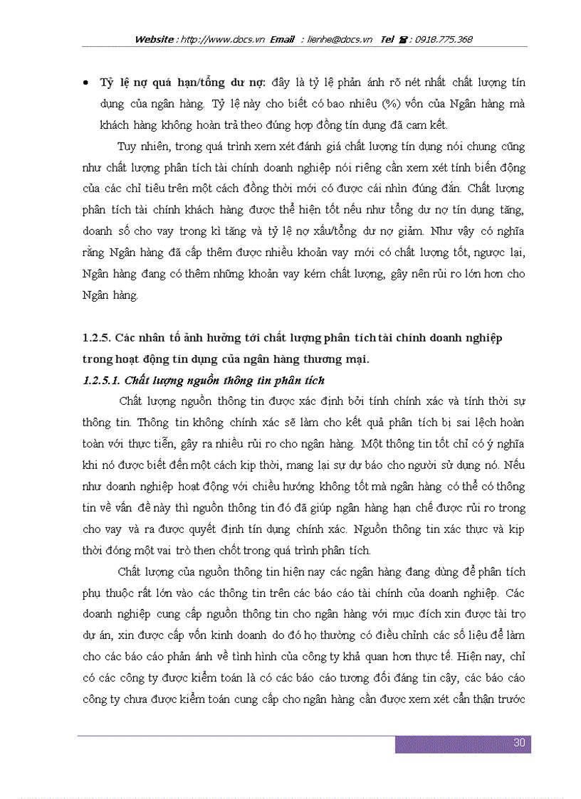image for page Nâng cao chất lượng phân tích tài chính doanh nghiệp trong cho vay tại Ngân hàng Ngoại Thương Việt Nam chi nhánh Thăng Long