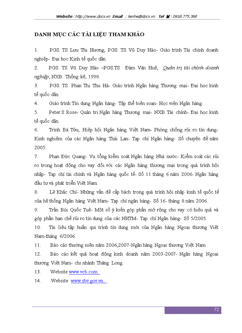 image for page Nâng cao chất lượng phân tích tài chính doanh nghiệp trong cho vay tại Ngân hàng Ngoại Thương Việt Nam chi nhánh Thăng Long