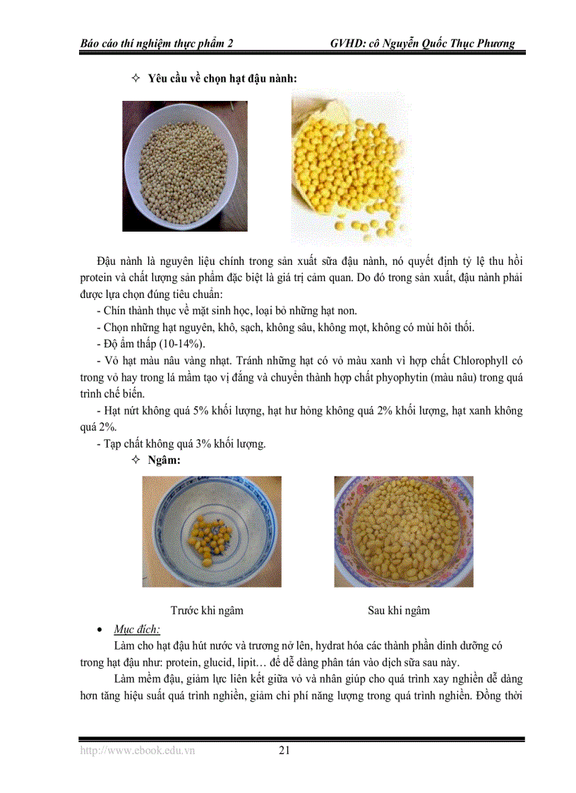image for page Công nghệ chế biến sữa đậu nành