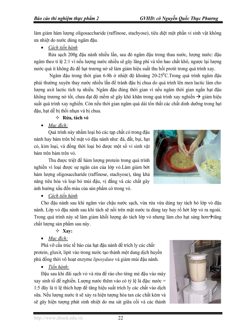 image for page Công nghệ chế biến sữa đậu nành