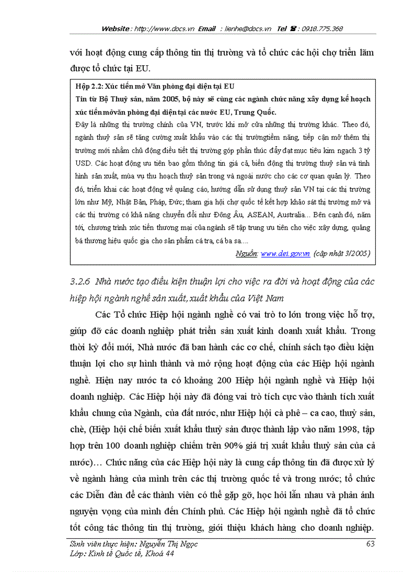 image for page Hoạt động xúc tiến xuất khẩu hàng hoá của Việt Nam sang thị trường EU