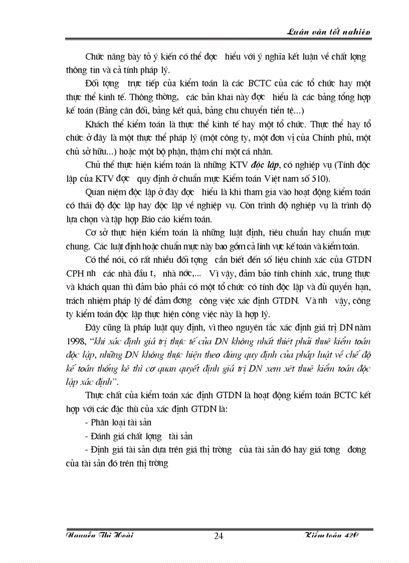 image for page Phương hướng giải quyết và giải pháp hoàn thiện đổi mới công tác xác định giá trị DNNN để Cổ phần hoá tại AASC