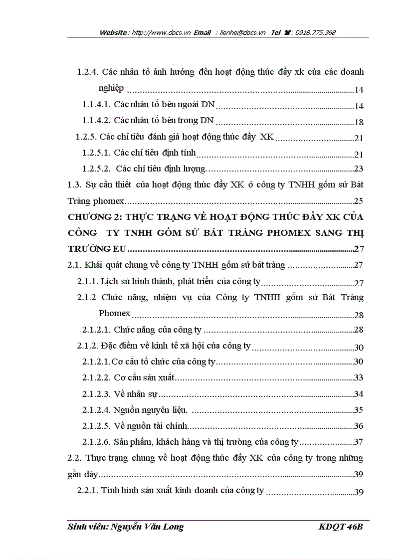 image for page Một số giải pháp thúc đẩy hoạt động XK của công ty TNHH gốm sứ Bát Tràng phomex sang thị trường Châu Âu