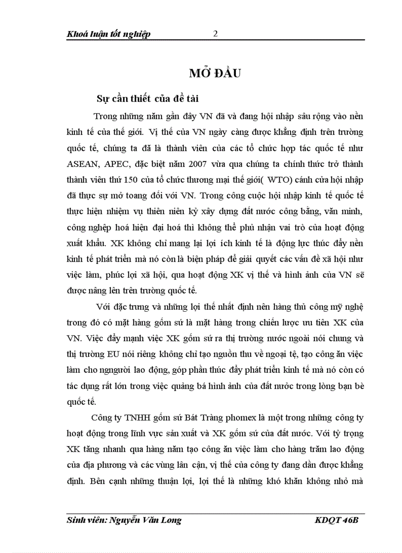 image for page Một số giải pháp thúc đẩy hoạt động XK của công ty TNHH gốm sứ Bát Tràng phomex sang thị trường Châu Âu