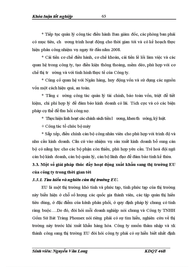 image for page Một số giải pháp thúc đẩy hoạt động XK của công ty TNHH gốm sứ Bát Tràng phomex sang thị trường Châu Âu