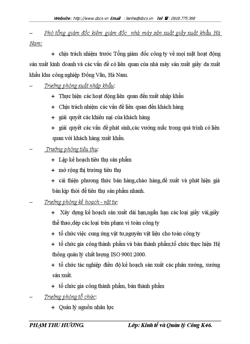 image for page Thực trạng việc áp dụng hệ thống quản lý chất lượng theo tiêu chuẩn iso 9001 2000 trong công ty giầy thượng đình