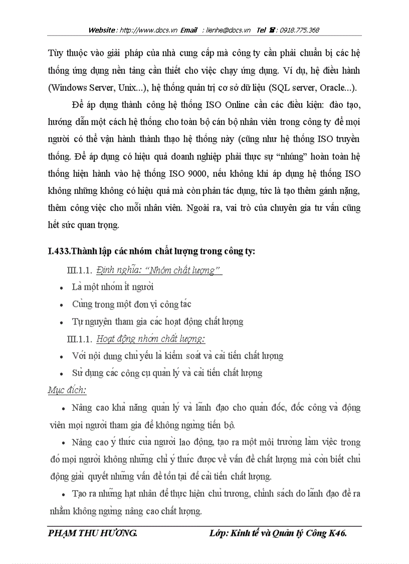 image for page Thực trạng việc áp dụng hệ thống quản lý chất lượng theo tiêu chuẩn iso 9001 2000 trong công ty giầy thượng đình