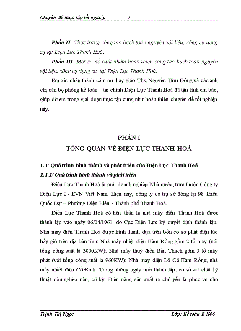 image for page Hoàn thiện công tác hạch toán nguyên vật liệu công cụ dụng cụ tại Điện Lực Thanh Hoá