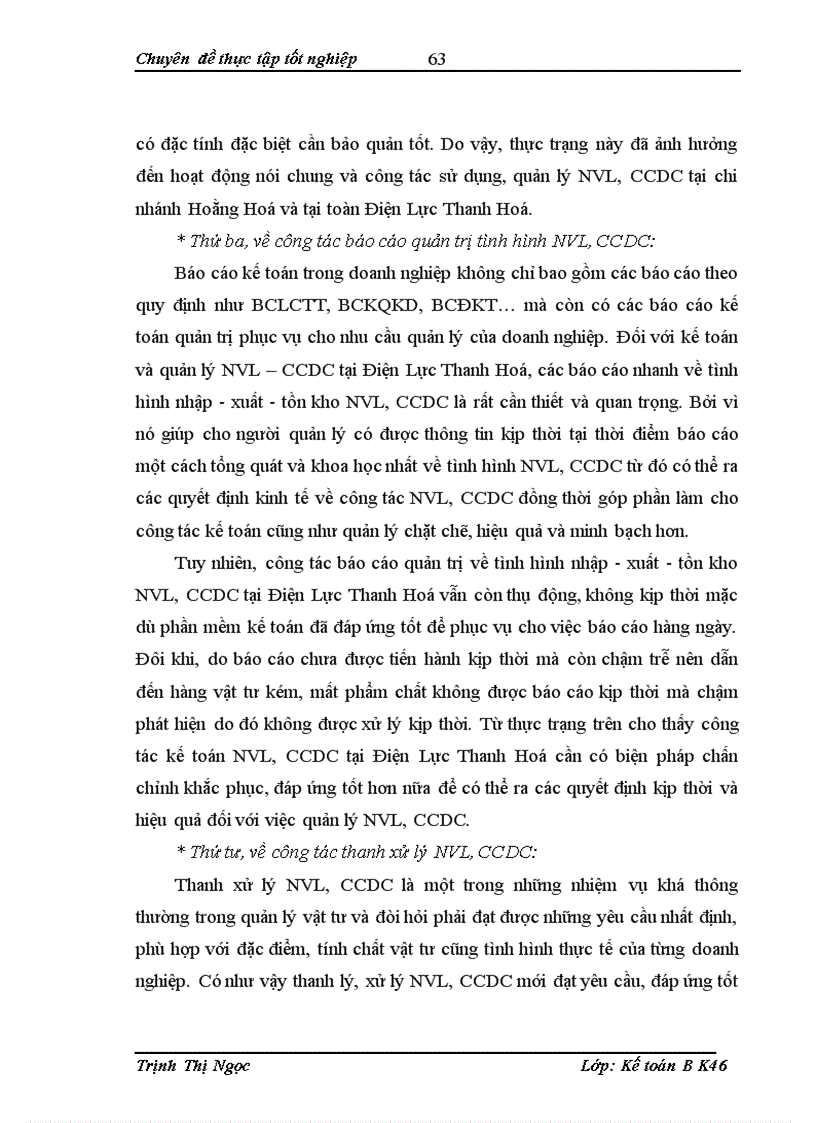 image for page Hoàn thiện công tác hạch toán nguyên vật liệu công cụ dụng cụ tại Điện Lực Thanh Hoá