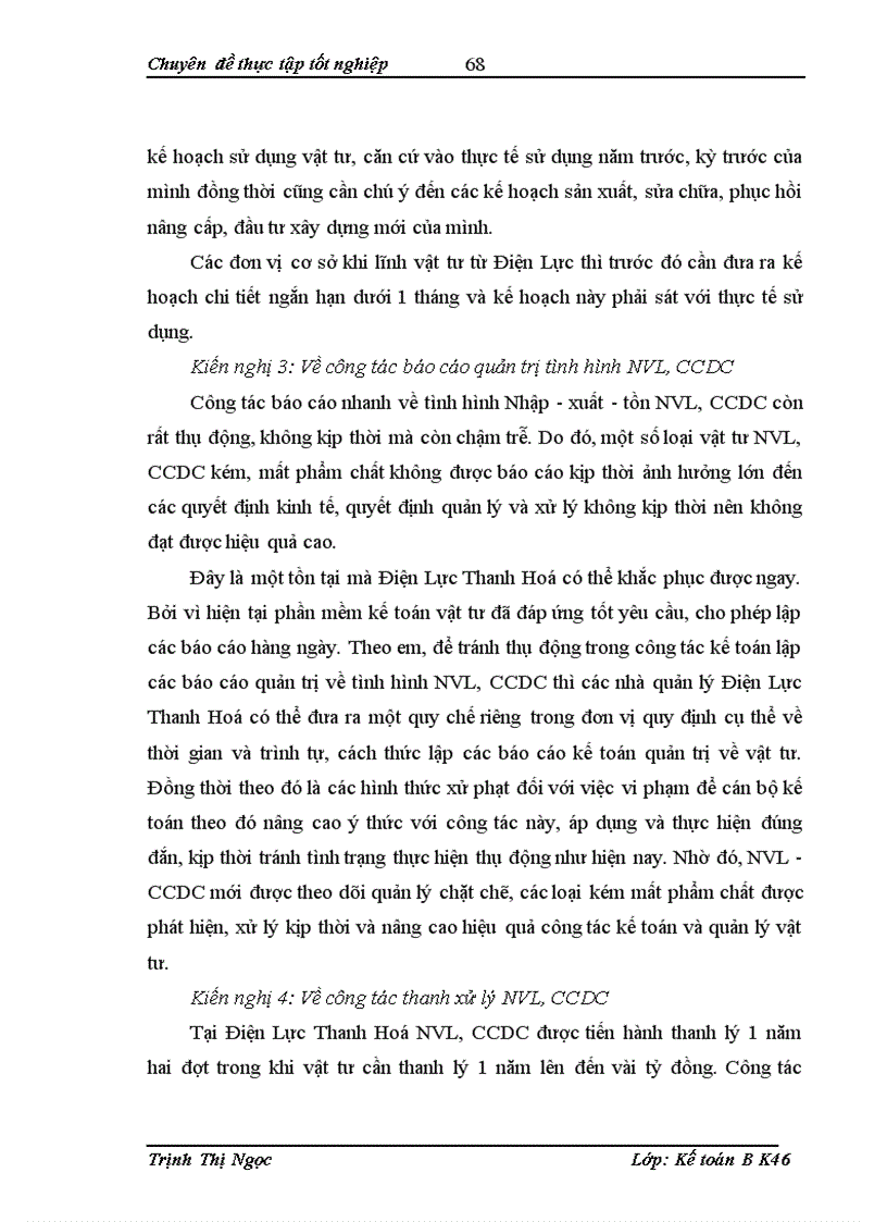 image for page Hoàn thiện công tác hạch toán nguyên vật liệu công cụ dụng cụ tại Điện Lực Thanh Hoá