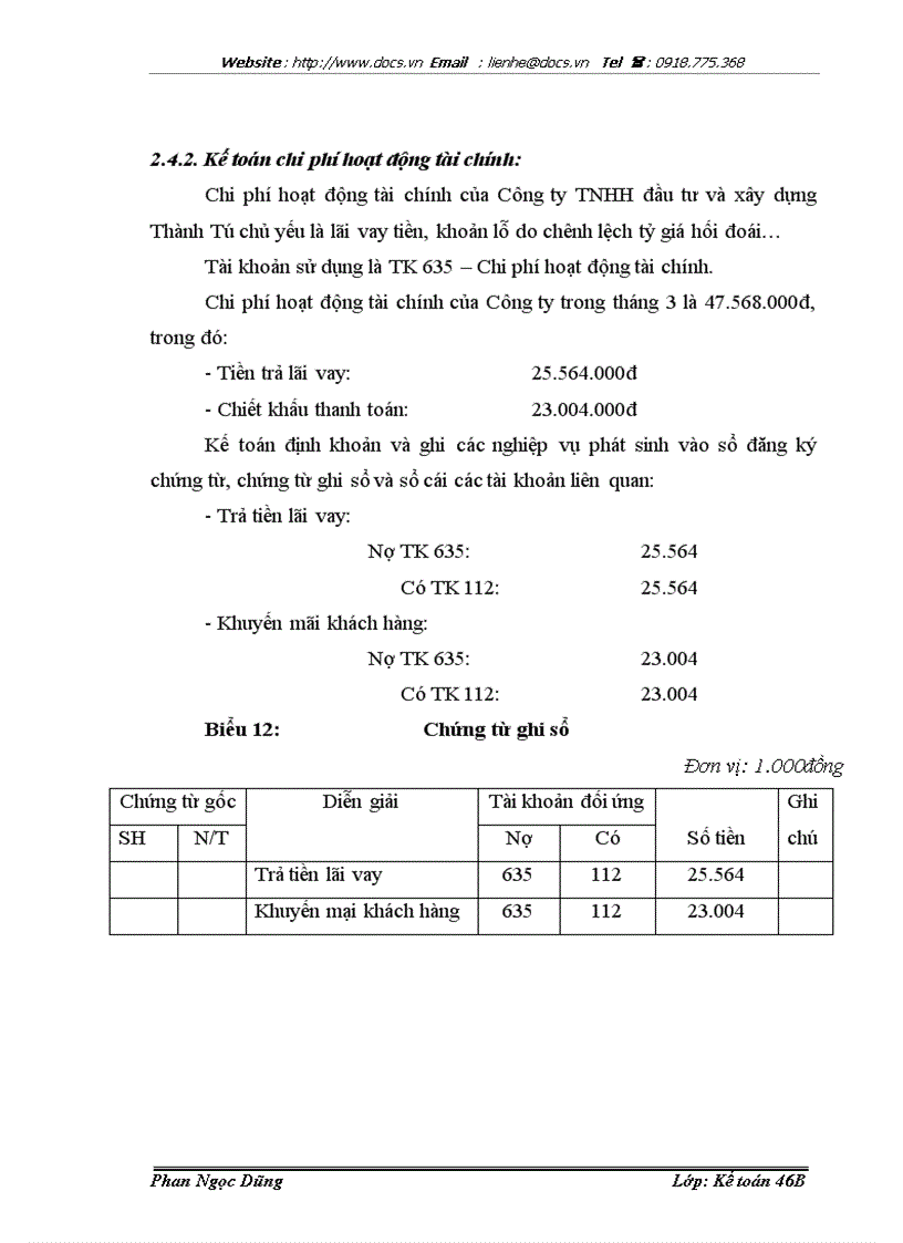 image for page Tổ chức công tác kế toán doanh thu chi phí và xác định kết quả kinh doanh tại công ty tnhh đầu tư và xây dựng thành tú