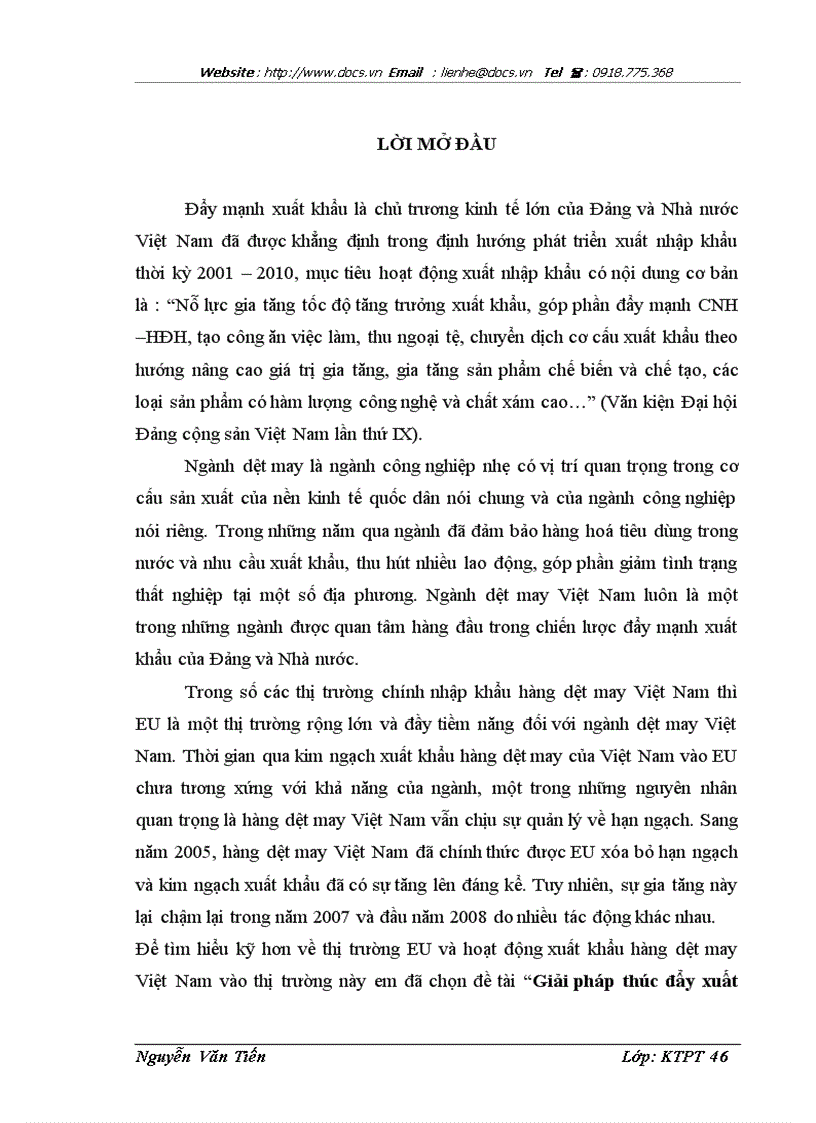 image for page Giải pháp thúc đẩy xuất khẩu hàng dệt may Việt Nam vào thị trường EU thời kỳ hậu WTO