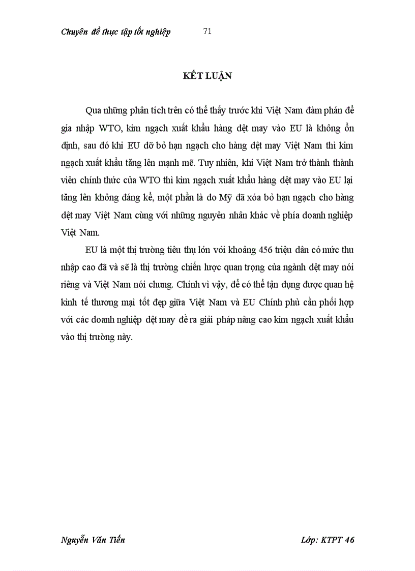 image for page Giải pháp thúc đẩy xuất khẩu hàng dệt may Việt Nam vào thị trường EU thời kỳ hậu WTO