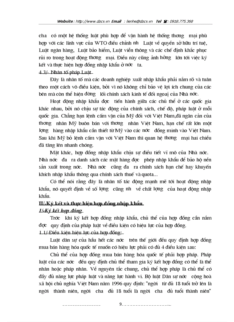 image for page Thực tiễn ký kết và thực hiện hợp đồng nhập khẩu tại Công ty Phụ tùng