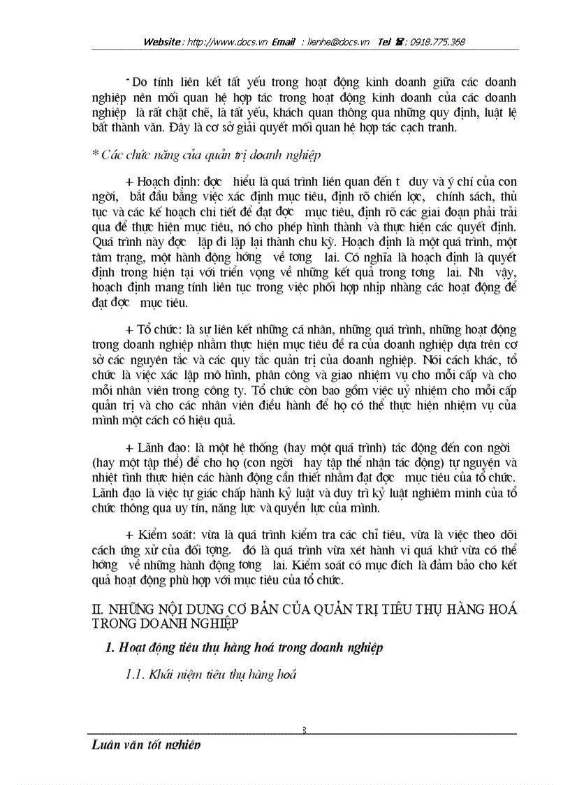 image for page Các biện pháp nhằm nâng cao chất lượng công tác quản trị tiêu thụ hàng hoá tại công ty sản xuất và dịch vụ cơ điện Hà nôị