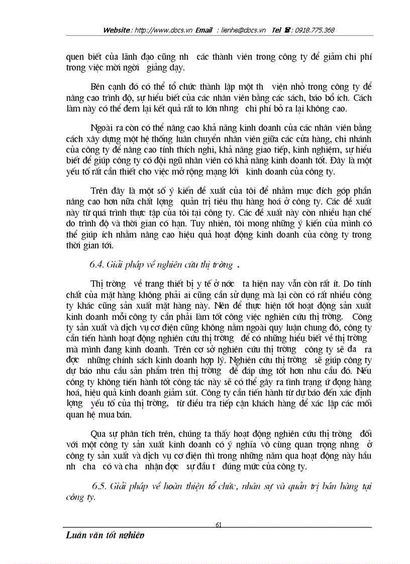image for page Các biện pháp nhằm nâng cao chất lượng công tác quản trị tiêu thụ hàng hoá tại công ty sản xuất và dịch vụ cơ điện Hà nôị