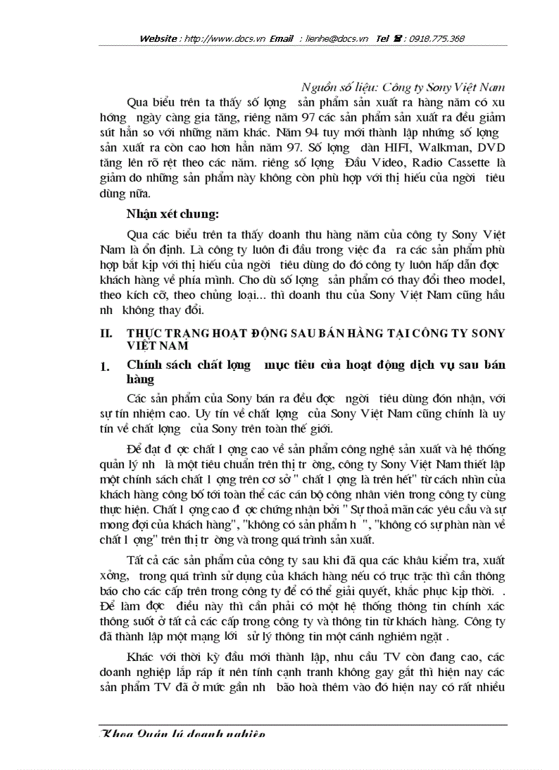 image for page Một số biện pháp nhằm nâng cao chất lượng dịch vụ sau bán hàng tại Công ty Sony Việt Nam