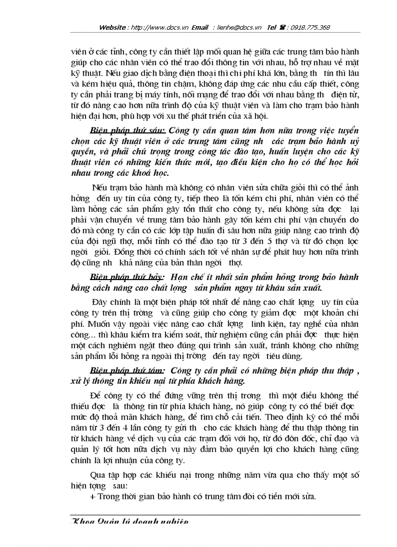 image for page Một số biện pháp nhằm nâng cao chất lượng dịch vụ sau bán hàng tại Công ty Sony Việt Nam