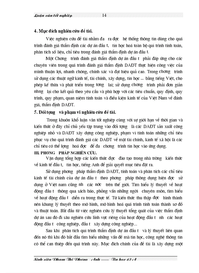 image for page Phân tích thiết kế chương trình đánh giá thẩm định dự án đầu tư