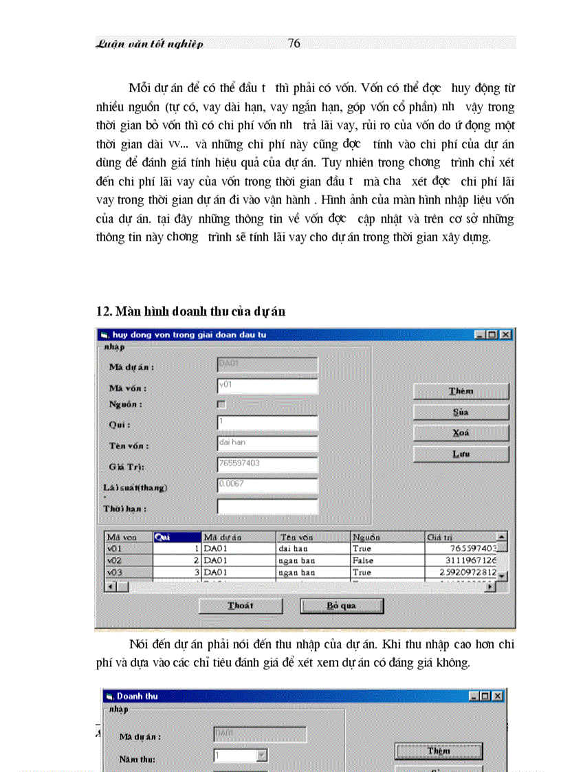 image for page Phân tích thiết kế chương trình đánh giá thẩm định dự án đầu tư