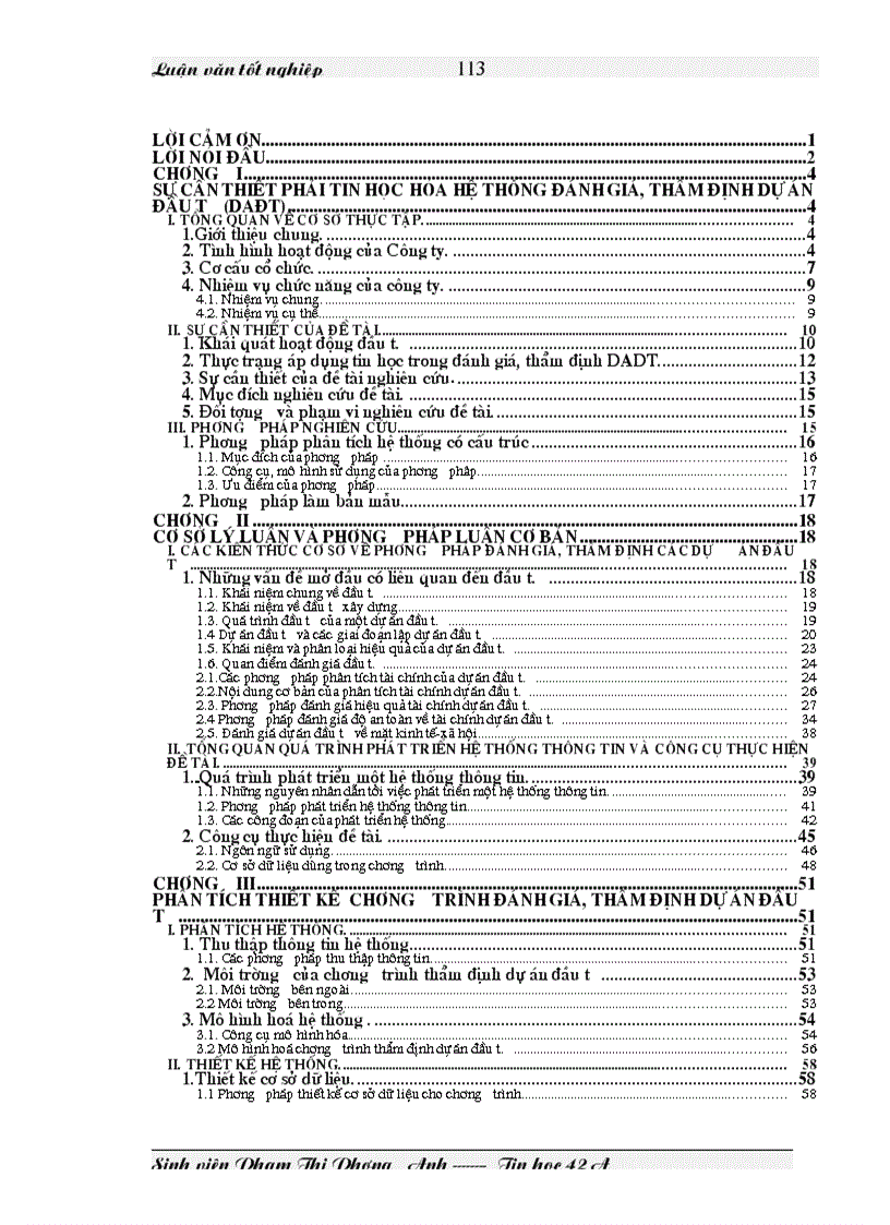 image for page Phân tích thiết kế chương trình đánh giá thẩm định dự án đầu tư