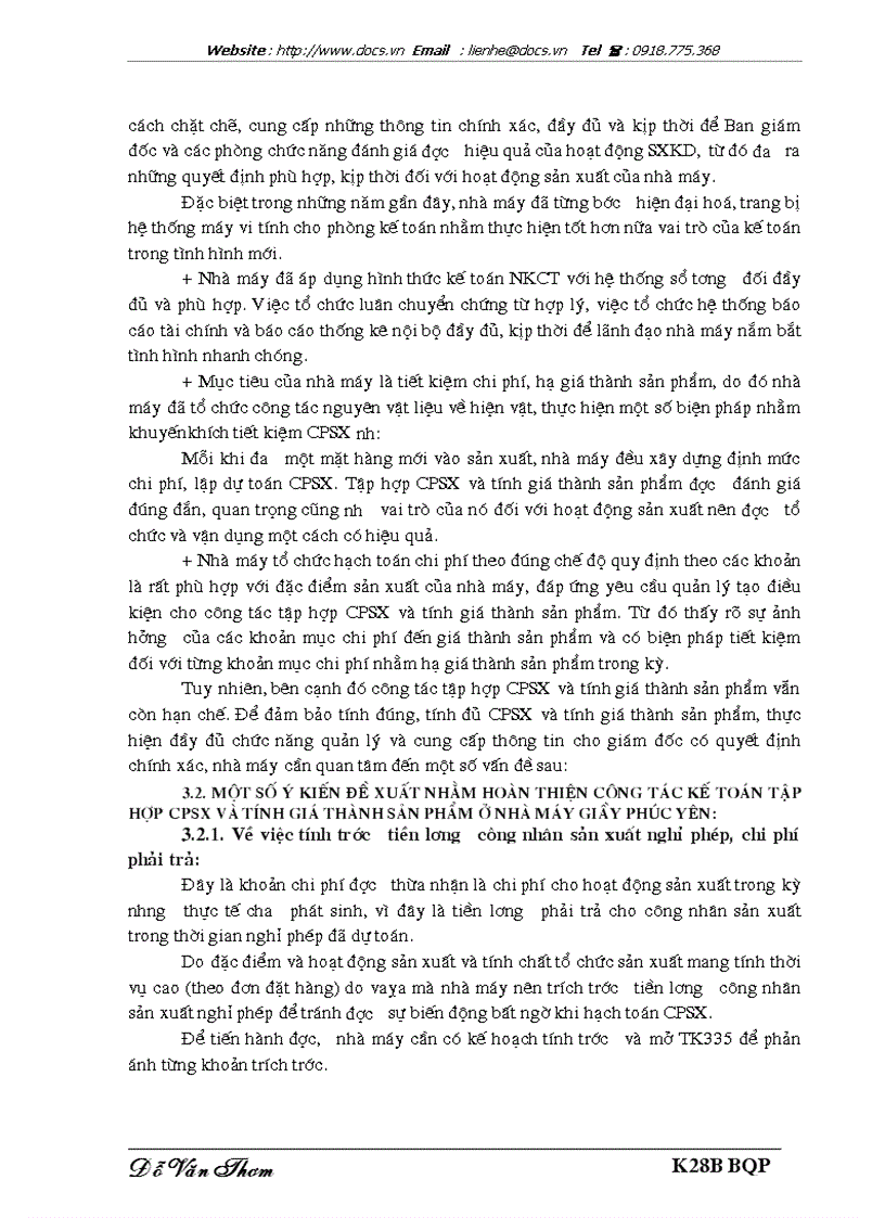 image for page Công tác kế toán tập hợp chi phí sản xuất và tính giá thành sản phẩm ở nhà máy giầy phúc yên