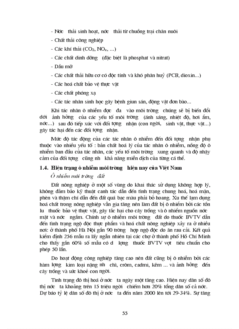 image for page Tác động môi trường các ngành sản xuất công nghiệp