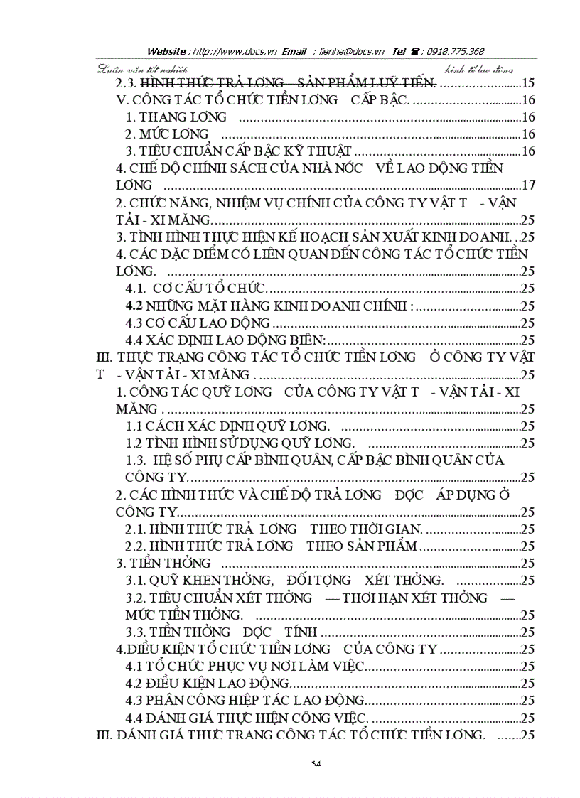 image for page Hoàn thiện công tác tổ chức tiền lương ở Công ty xây dựng công trình giao thông Việt Lào