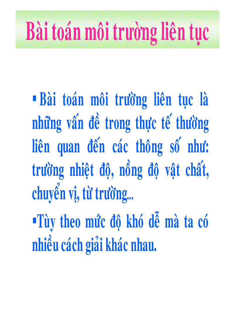 image for page Mô phỏng và tính toán phân bố nhiệt độ trong vật thể 2 chiều