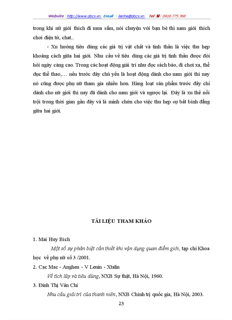 image for page Sự khác biệt giới trong tiêu dùng