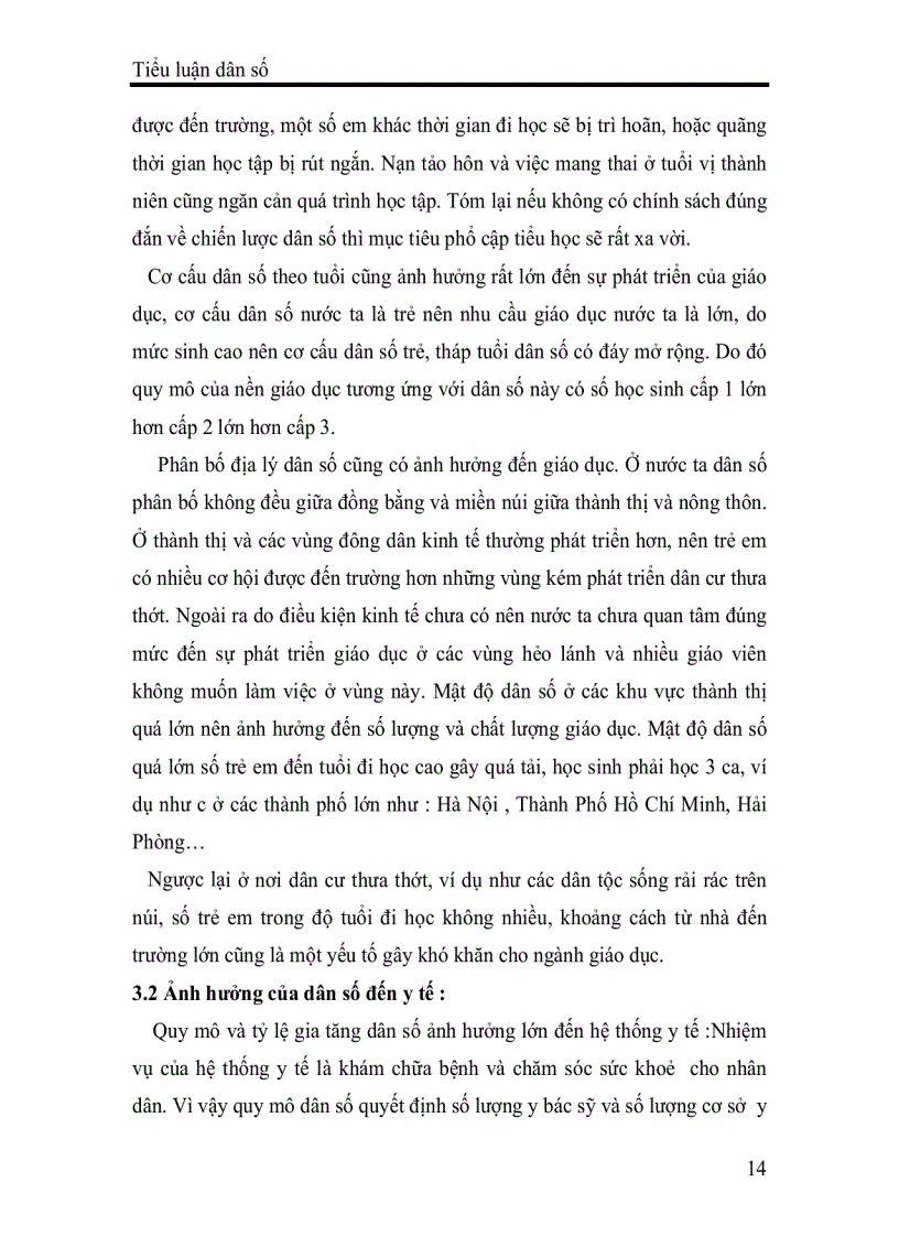 image for page Hãy nêu và phân tích ảnh hưởng của sự phát triển dân số đến kinh tế xã hội ở Việt Nam
