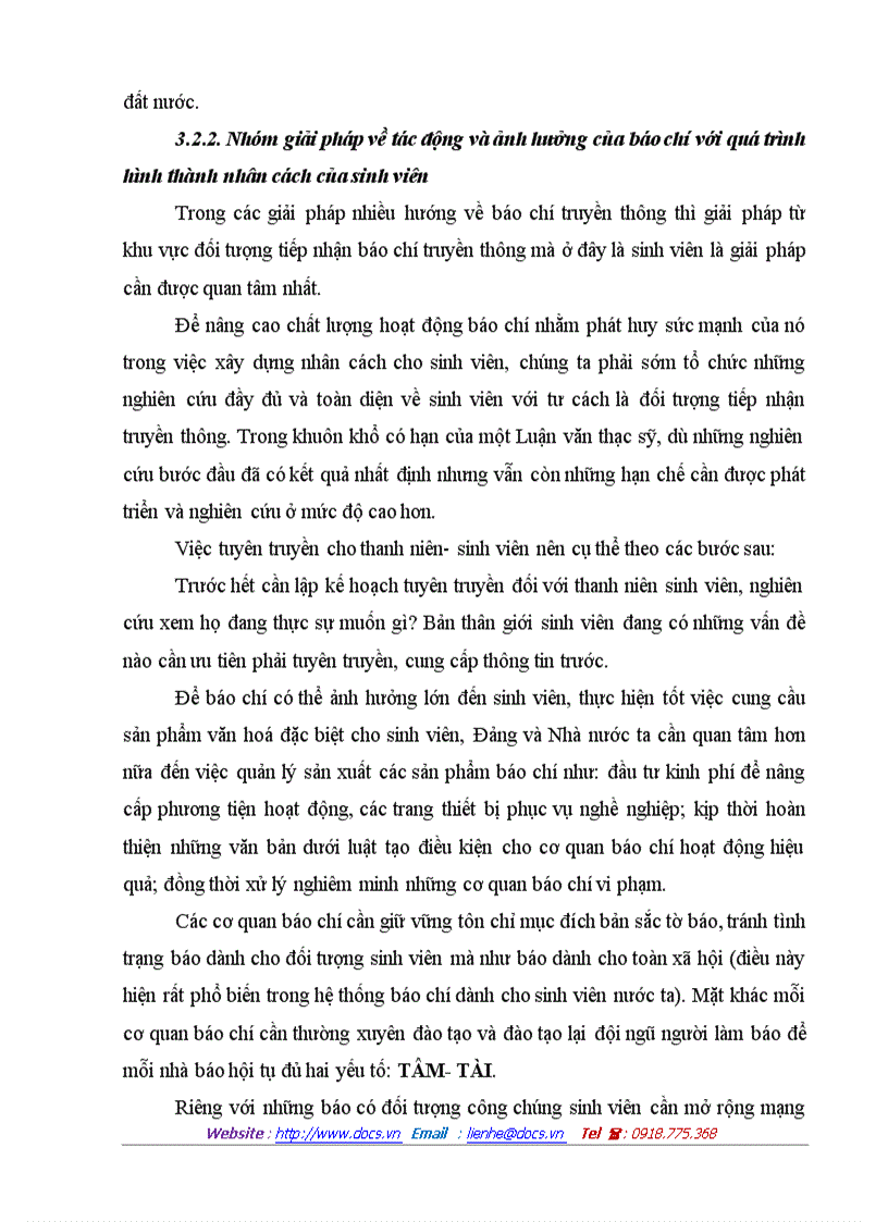 image for page Báo chí với quá trình hình thành nhân cách của học sinh sinh viên