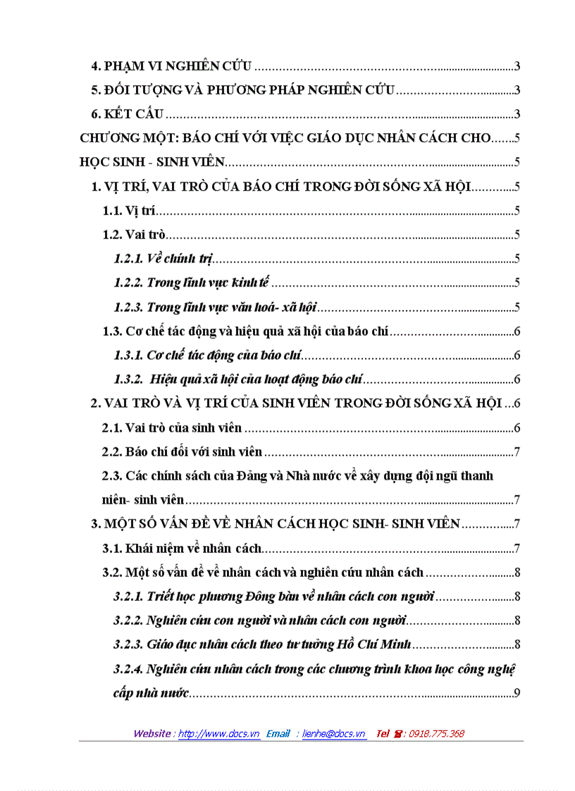 image for page Báo chí với quá trình hình thành nhân cách của học sinh sinh viên