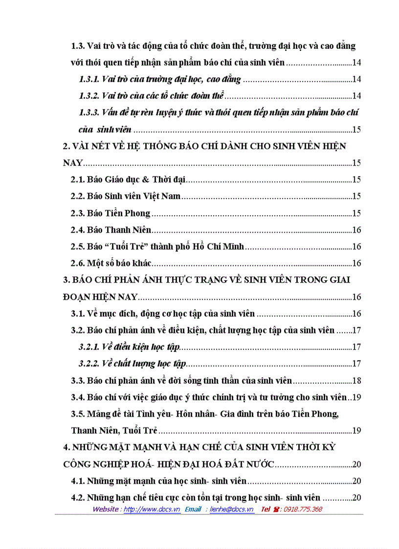 image for page Báo chí với quá trình hình thành nhân cách của học sinh sinh viên