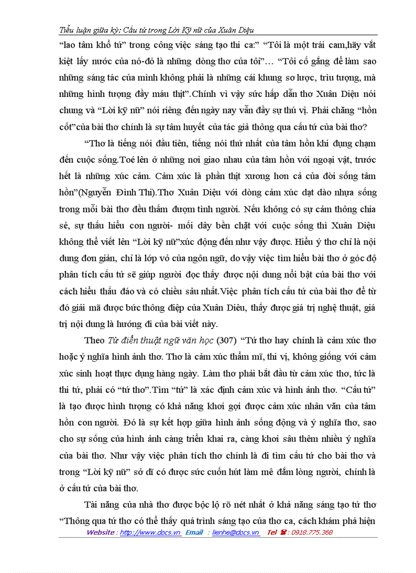 image for page Cấu tứ trong lời kỹ nữ của xuân diệu