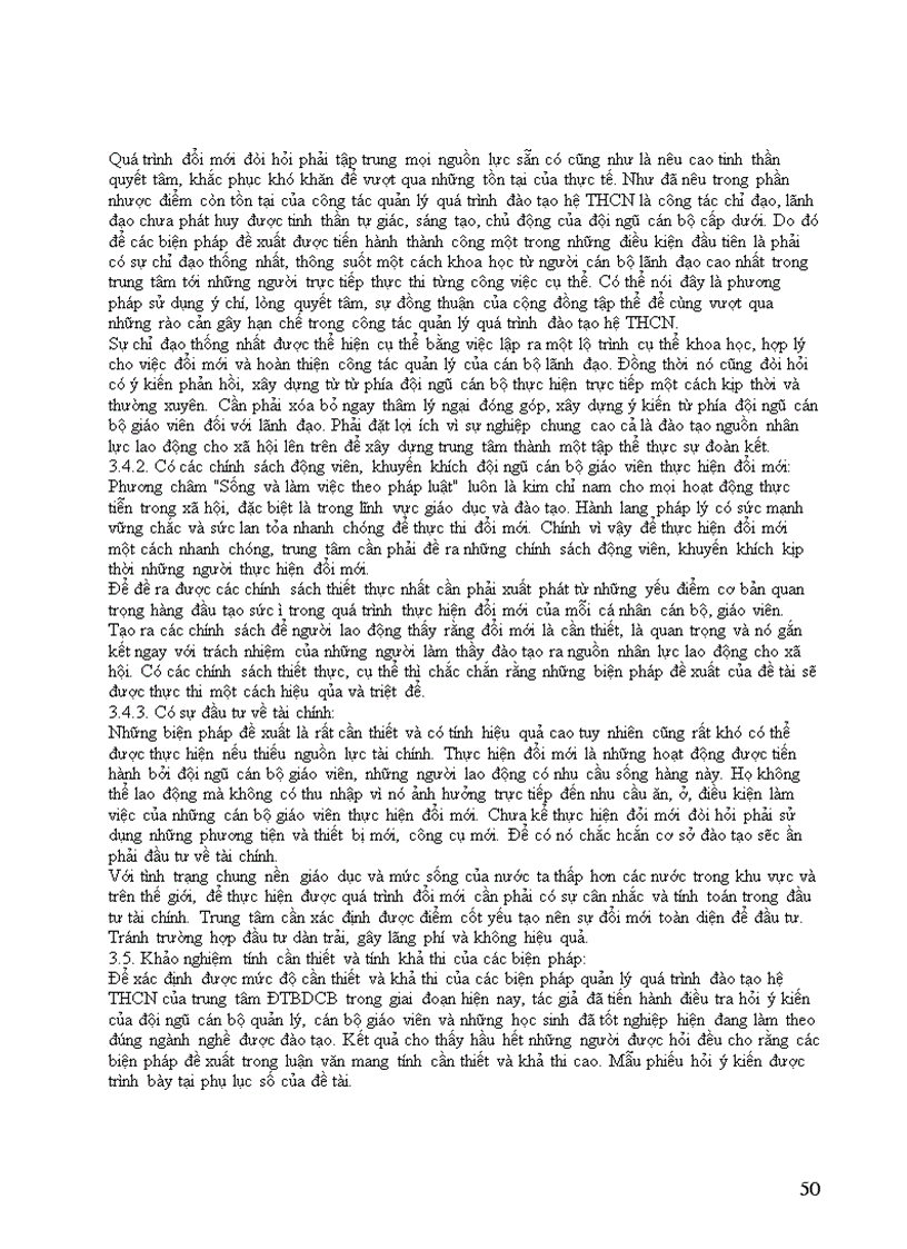 image for page Các biện pháp quản lý quá trình đào tạo hệ trung học chuyên nghiệp tại Trung tâm Đào tạo bồi dưỡng cán bộ thuộc Trường Đại học Hải Phòng