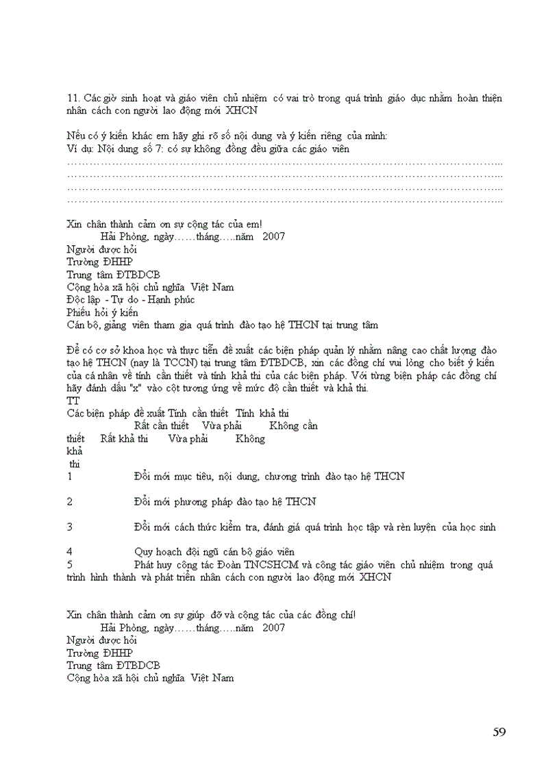 image for page Các biện pháp quản lý quá trình đào tạo hệ trung học chuyên nghiệp tại Trung tâm Đào tạo bồi dưỡng cán bộ thuộc Trường Đại học Hải Phòng
