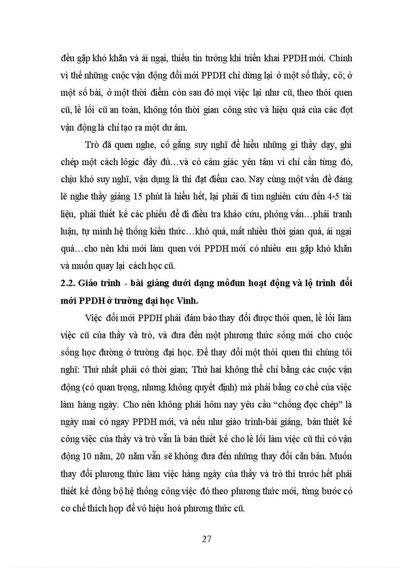 image for page Một số biện pháp tổ chức triển khai đổi mới PPDH theo hướng dạy tự học ở Trường ĐH Vinh