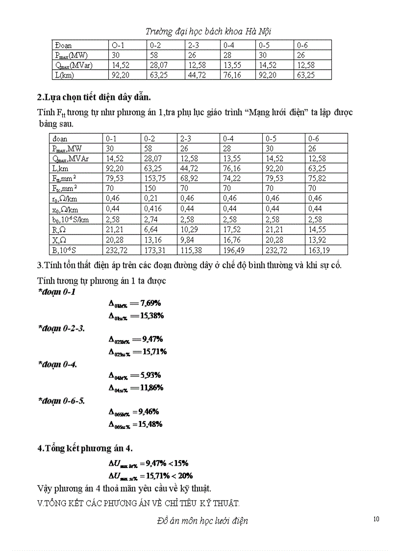 image for page Đồ án môn học lưới điện