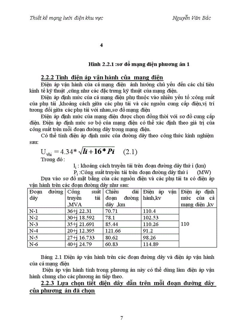image for page Thiết kế mạng lưới điện khu vực