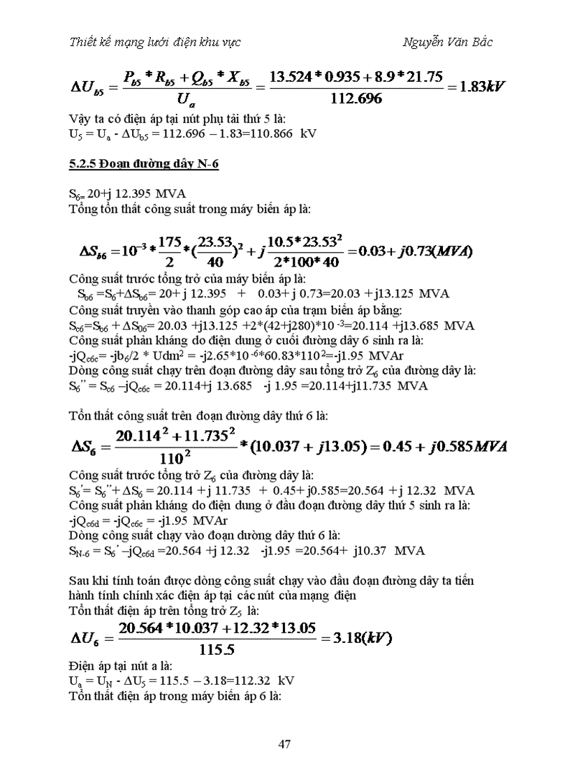 image for page Thiết kế mạng lưới điện khu vực