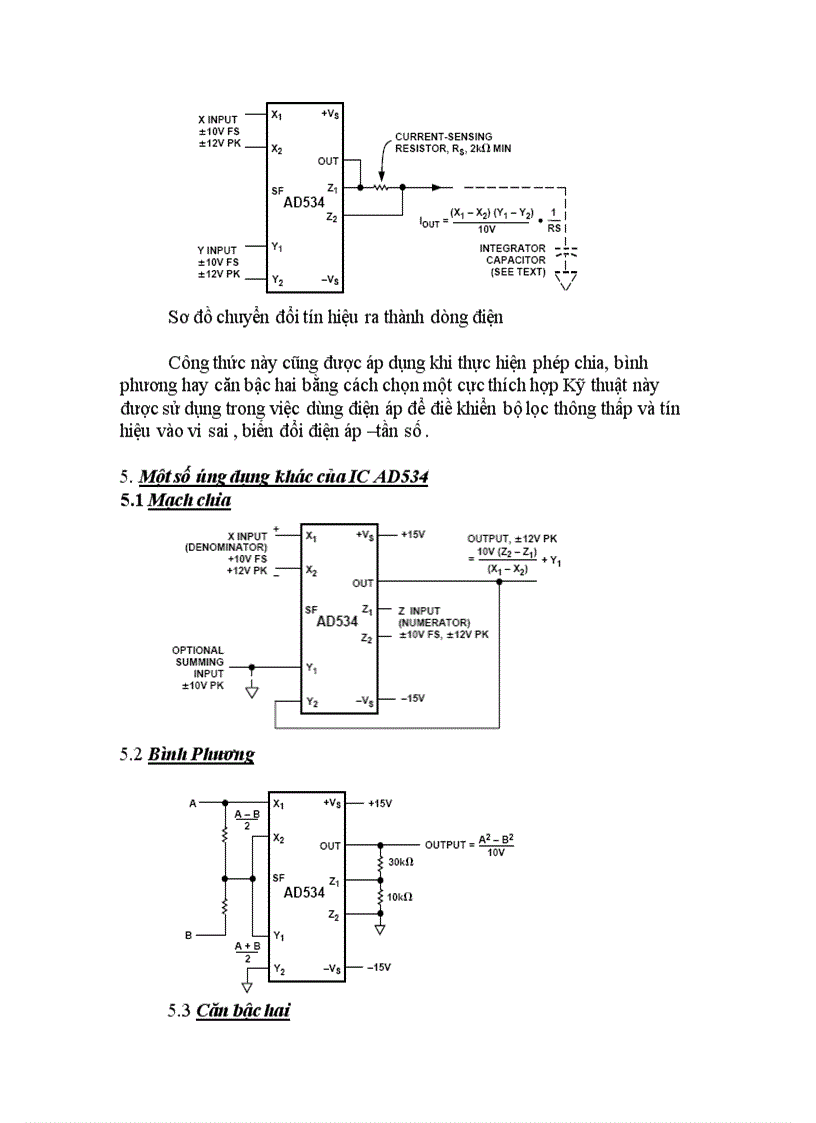 image for page Tìm hiểu về IC AD534 và ứng dụng trong mạch nhân