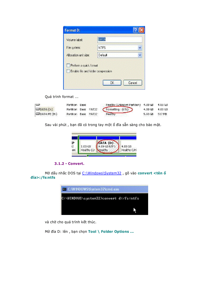 image for page Hướng dẫn sử dụng ntfs để bảo mật trong windows xp