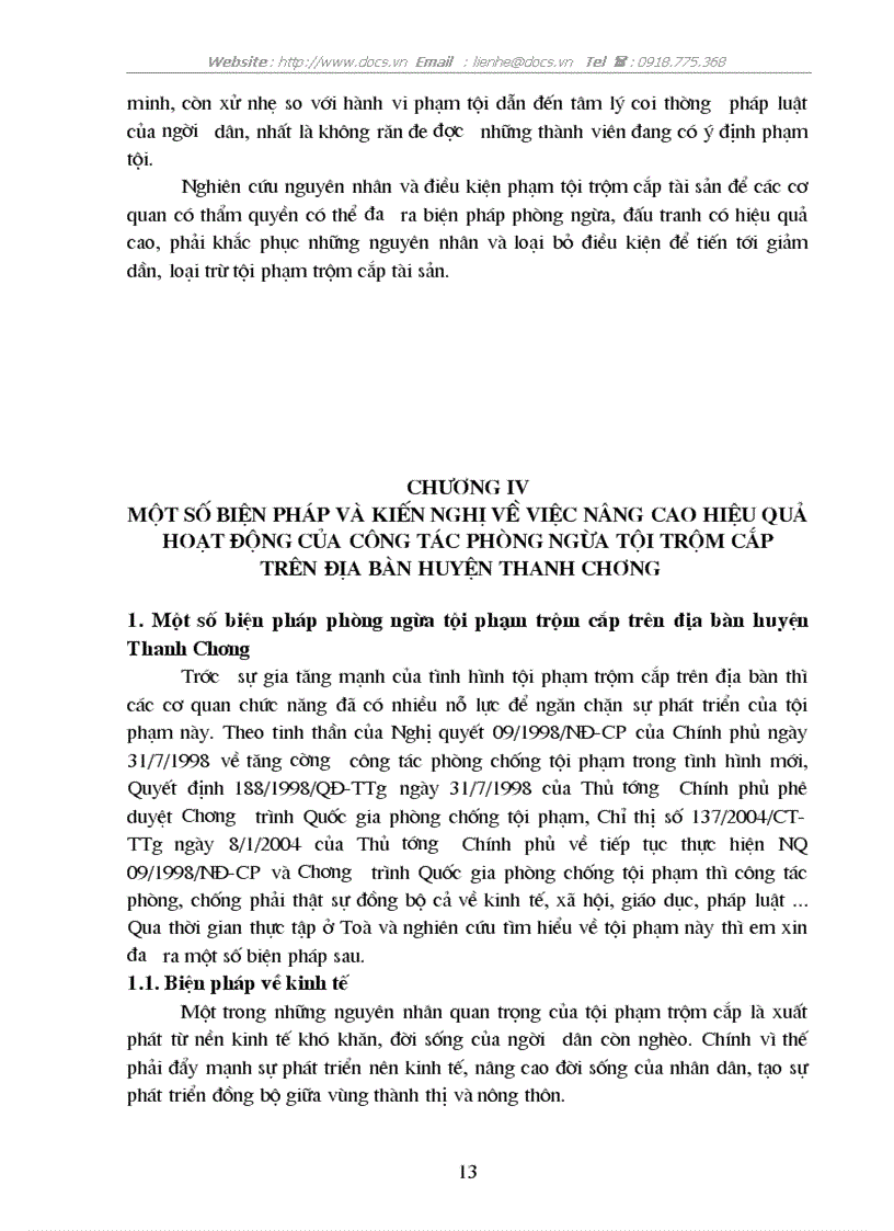 image for page Thực trạng nguyên nhân và các biện pháp phòng chống tội trộm cắp tài sản ở địa phương