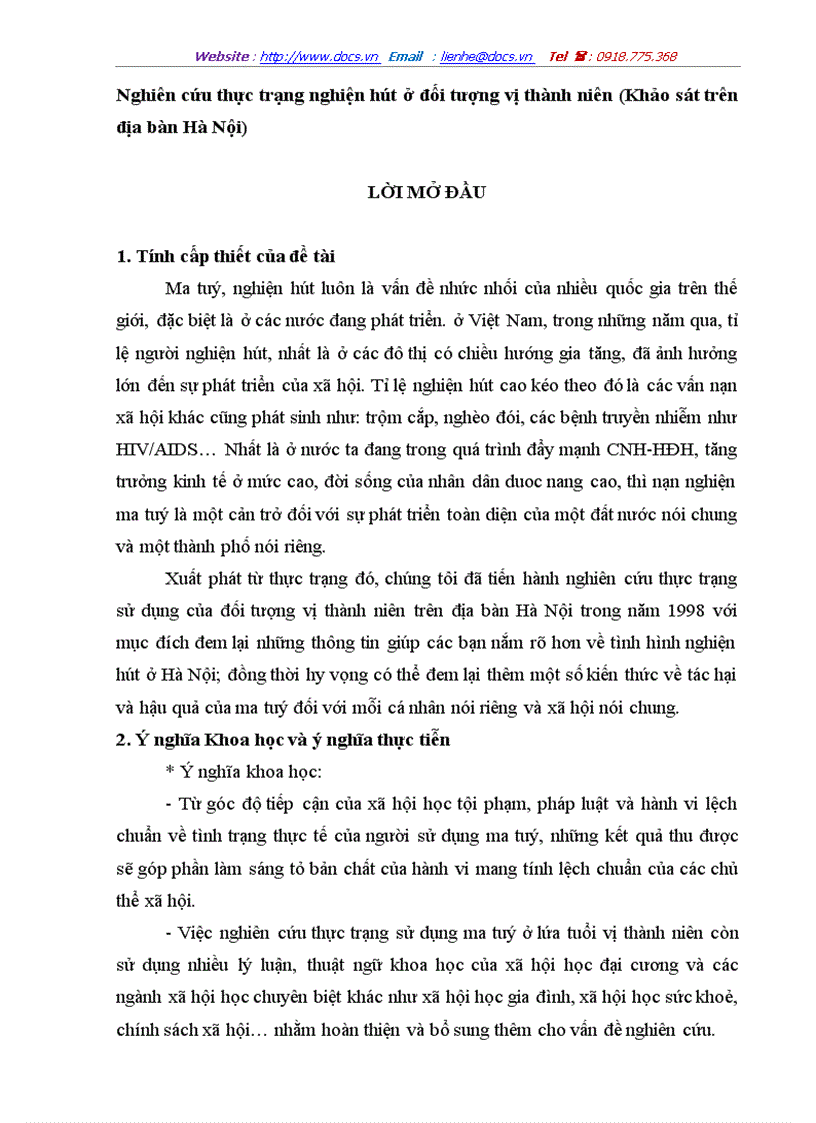 image for page Nghiên cứu thực trạng nghiện hút ở đối tượng vị thành niên Khảo sát trên địa bàn Hà Nội