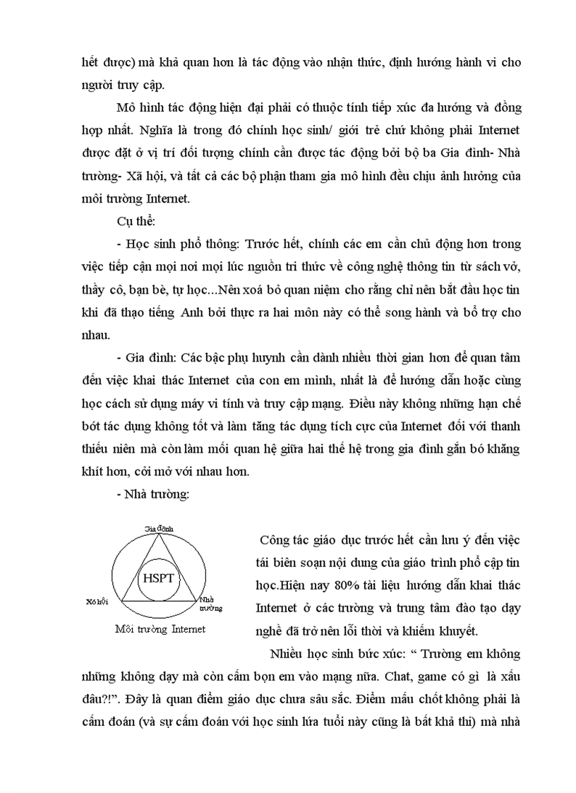 image for page Tác động của việc sử dụng Internet tới hoạt động học tập học sinh phổ thông ở thành phố Khảo sát trên địa bàn phường Nhân Chính quận Thanh Xuân